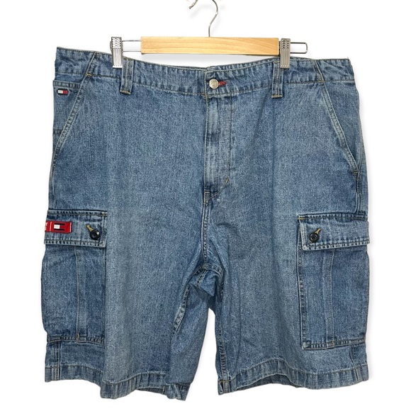 Tommy Hilfiger Shorts Vintage Tommy Hilfiger Mens Baggy Jean Shorts